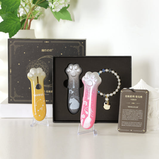 Meowkit Cat Paw Metal Cutter Gift Set – 12 Astrology-Inspired Designs with Premium Full-Steel Casing, Built to Last
