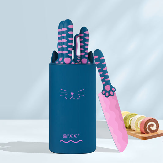 Meowkit Five-piece knife set - Heart Sea Limited
