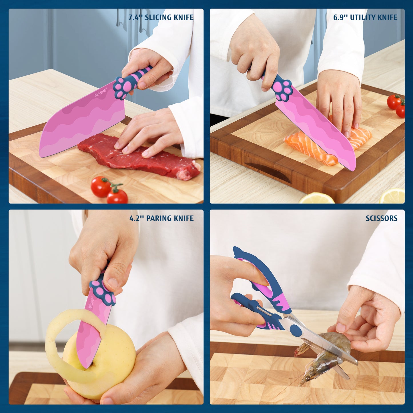 Meowkit Five-piece knife set - Heart Sea Limited