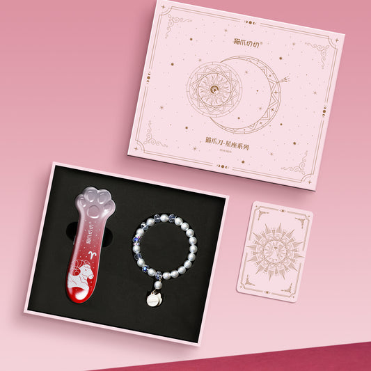 Meowkit Cat Paw Metal Cutter Gift Set – 12 Astrology-Inspired Designs with Premium Full-Steel Casing, Built to Last