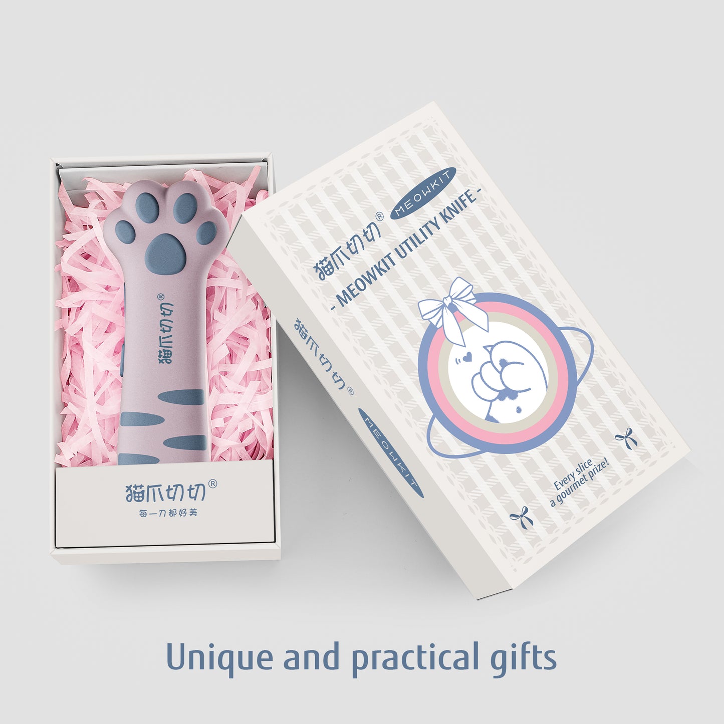 Meowkit Cute Cat Claw Box Cutter – Blueberry Snow Mountain