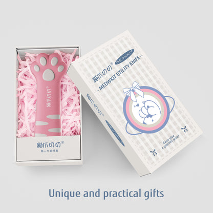 Meowkit Cute Cat Claw Box Cutter – Peach Oolong