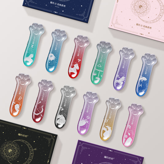 Meowkit Cat Paw Metal Cutter Gift Set – 12 Astrology-Inspired Designs with Premium Full-Steel Casing, Built to Last