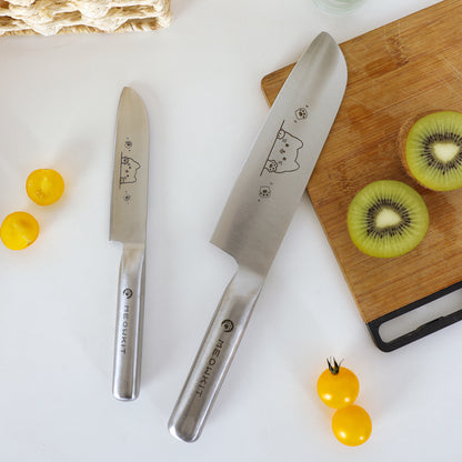 Meowkit 2-Piece Knife Set with Cat Etching