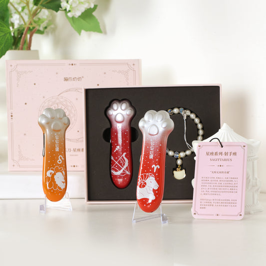 Meowkit Cat Paw Metal Cutter Gift Set – 12 Astrology-Inspired Designs with Premium Full-Steel Casing, Built to Last