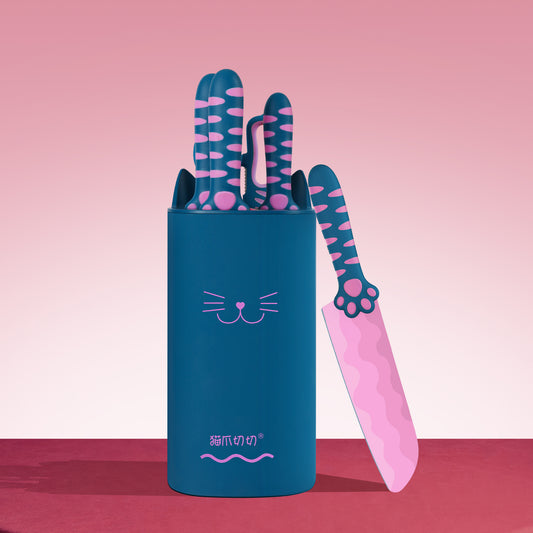 Meowkit Five-piece knife set - Heart Sea Limited